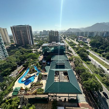 Flat Com Vista Panoramica -15- Na Barra Da Tijuca - Estacionamento Gratuito - Frigobar - Ar Condicionado - Piscina - Academia - Balsa Para Praia Gratis - Varanda - Vista Parcial Mar E Lagoa Rio de Janeiro Extérieur photo