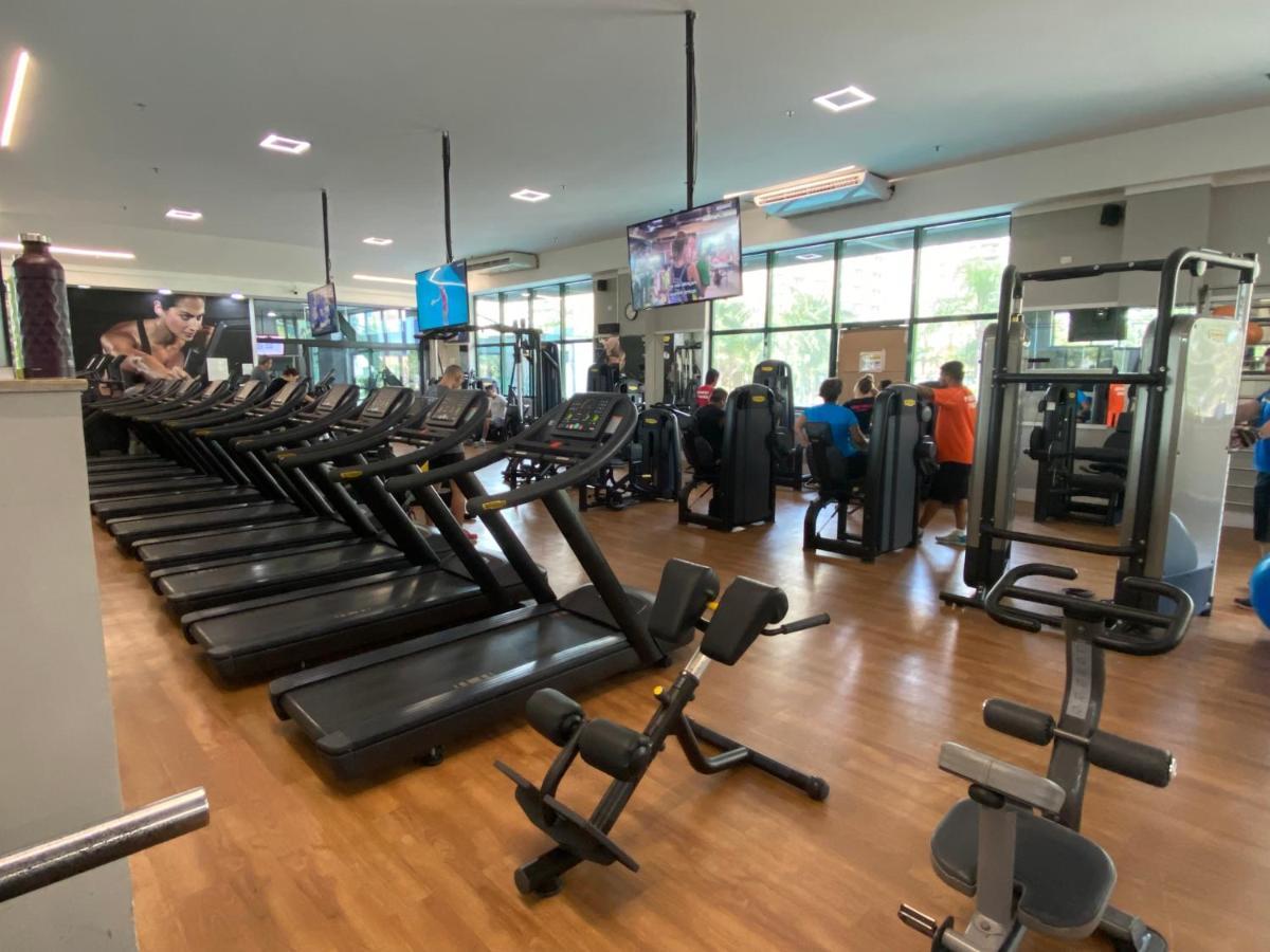 Flat Com Vista Panoramica -15- Na Barra Da Tijuca - Estacionamento Gratuito - Frigobar - Ar Condicionado - Piscina - Academia - Balsa Para Praia Gratis - Varanda - Vista Parcial Mar E Lagoa Rio de Janeiro Extérieur photo
