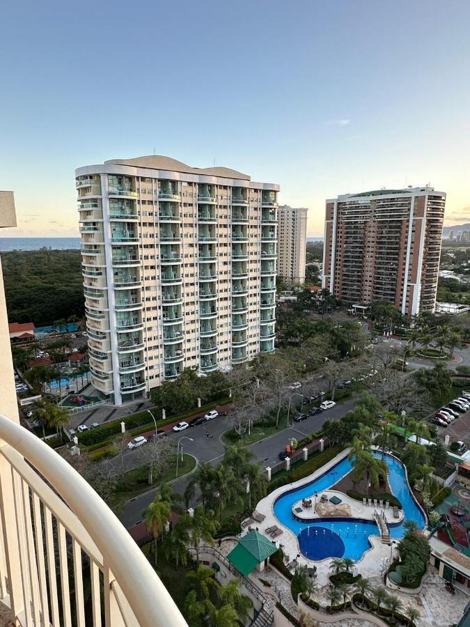 Flat Com Vista Panoramica -15- Na Barra Da Tijuca - Estacionamento Gratuito - Frigobar - Ar Condicionado - Piscina - Academia - Balsa Para Praia Gratis - Varanda - Vista Parcial Mar E Lagoa Rio de Janeiro Extérieur photo