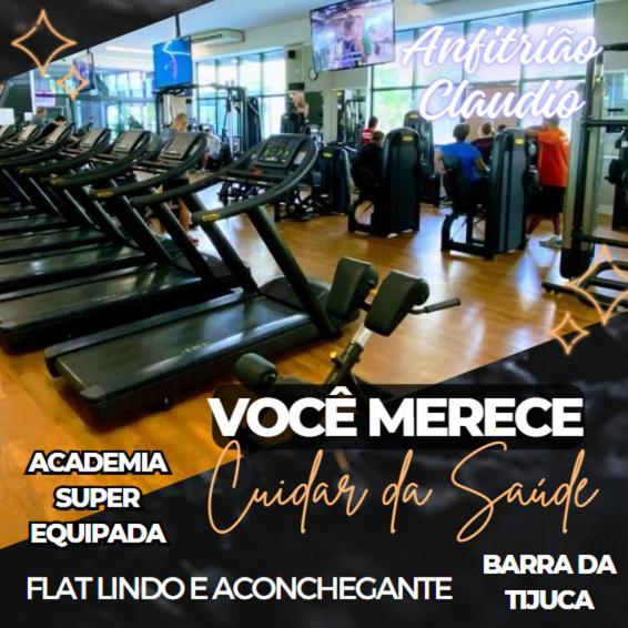 Flat Com Vista Panoramica -15- Na Barra Da Tijuca - Estacionamento Gratuito - Frigobar - Ar Condicionado - Piscina - Academia - Balsa Para Praia Gratis - Varanda - Vista Parcial Mar E Lagoa Rio de Janeiro Extérieur photo